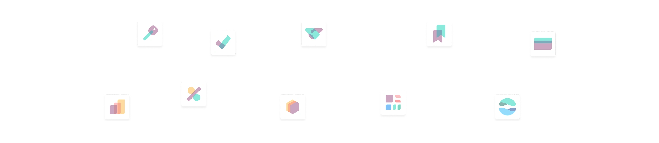 Floating icons