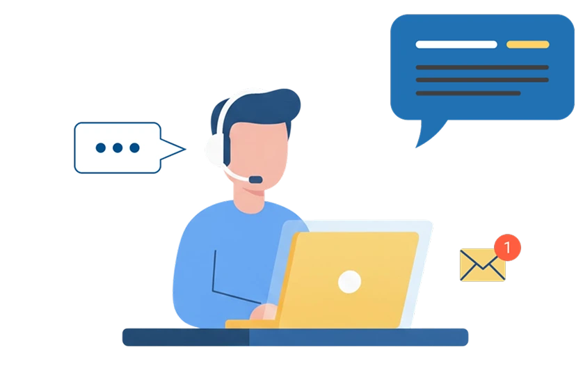 Customer support illustration